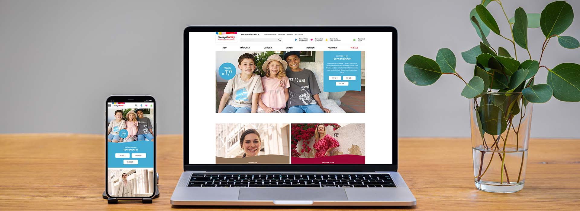dotSource Client Ernsting's family: E-Commerce